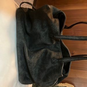 Free People grey suede purse.